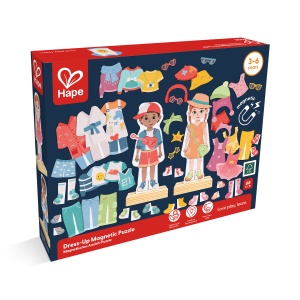 Puzzle magnetic de imbracare pentru copii (68 piese) - Img 3