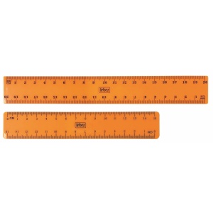 Rigla din plastic 15 cm culori fluo – 36 buc/display cilindric - Img 5