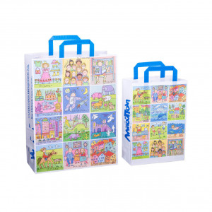 Sacosa cadou din hartie - Amintiri (L -32 x 14 x 42cm, 90g)