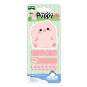 Set 20 memostick in forme si 60 semne de carte Puppy din hartie, 6 modele (96 blistere/display) - Img 4