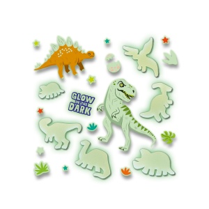 Set autocolante fosforescente cu dinozauri pentru copii - Img 6