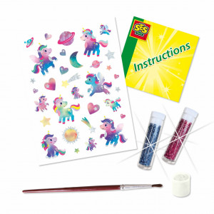Set creativ copii - Tatuaje Unicorn galaxie - Img 2