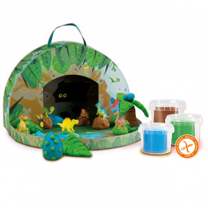 Set creativ pentru copii - Lumea dinozaurilor din plastilina (geanta tematica) - Img 2