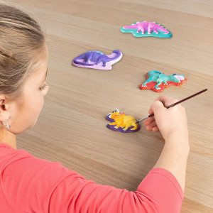 Set de lucru manual pentru copii cu dinozauri fosforescenti - Img 4