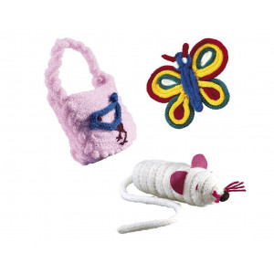 Set de tricotat de jucarie cu papusa frantuzeasca - Img 2
