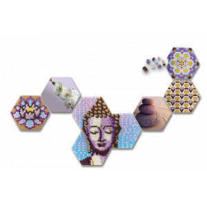 Set margele de calcat Beedz Art - Zen cu placi hexagonale - Img 3