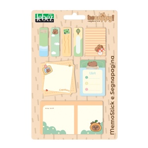 Set memostick si semne de carte Be Cappy din hartie, 4 combinatii (64 blistere/display) - Img 6