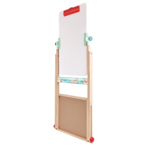 Sevalet plat pliabil, cu tabla neagra si tabla alba si accesorii (6 piese) - Img 7