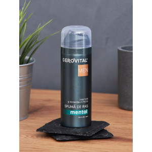 Spumă de ras Mentol Gerovital Men 200 ml - Img 3