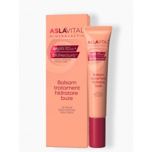 Balsam Tratament Hidratant pentru Buze – Hidratare Intensă, Contur Armonios și Culoare Naturală de Roz Aslavital Mineralactiv, 15 ml - Img 1