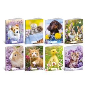 Caiet A4 de exercitii - Pui de animale, 100 g/m2, 36 pag. (Dictando)
