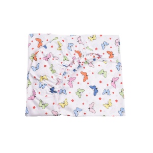 Cearsaf pat 90x200x10 cm bumbac 100% model fluturasi - Img 2