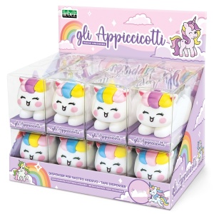 Dispenser banda adeziva Magic Unicorns cu banda imprimata, 4 culori (8 buc/display)