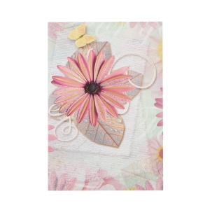 Felicitare 3D de zi cu zi, cu modele asortate cu detalii in relief, aurii si sclipici pe partea exterioara a cardului - 11.5 x 17 cm (48 buc/display) - Img 2