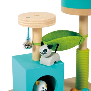 Jucarie din lemn pentru copii - Set de joaca Kitty Haven - Img 4