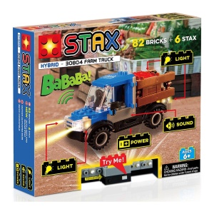 Jucarie - Set constructie copii cu lumini si sunete Stax - Camioneta