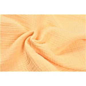 Muselina bumbac organic galben 80x80 cm - Img 2