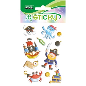 My Sticky 3D Fantasy Collection baieti, 6 modele asortate (48 pachete/display) - Img 3