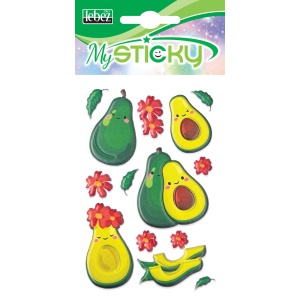 My Sticky 3D Fruit, 6 modele asortate (48 pachete/display) - Img 5