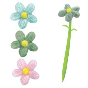 Pix flexibil Floare de lana, ø 4.5 cm (36 buc/display) - Img 2