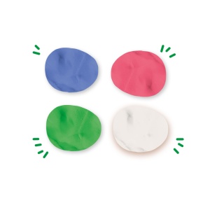 Plastilina colorata vegana pentru copii SES Relax 4 x 90 gr - Img 6