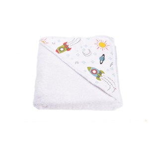 Prosop de baie bumbac 100% model rachete 75x75 cm - Img 1