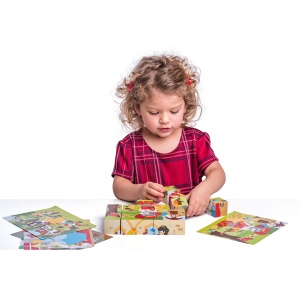 Puzzle din lemn cuburi - Basme 4 x 5 - Img 8