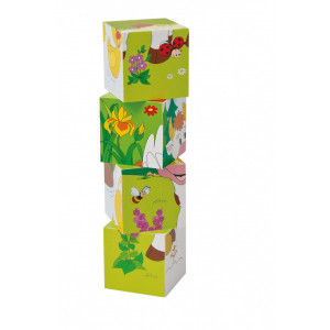 Puzzle din lemn cuburi - Ferma 3 x 4 - Img 3