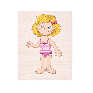 Puzzle din lemn - Imbraca fetita - Img 10