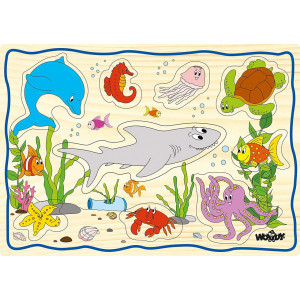 Puzzle din lemn pentru copii cu animale de la ferma - Img 2