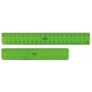 Rigla din plastic 15 cm culori fluo – 36 buc/display cilindric - Img 2