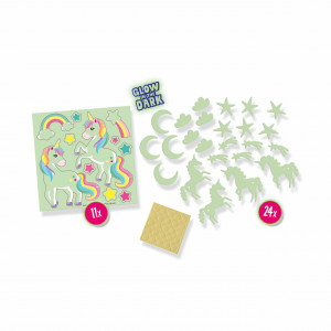 Set autocolante fosforescente cu unicorni pentru copii - Img 3
