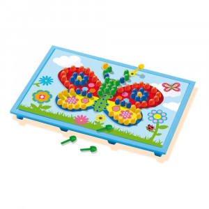 Set creativ de jucarie mozaic - Jucarie Tabla mozaic cu carduri - Img 2