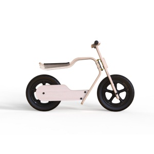 Bicicleta fara pedale MamaToyz RideMe, din lemn natural - Img 4