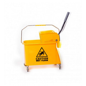 Carucior curatenie, cu storcator, roti si separator, 20 litri - Img 1