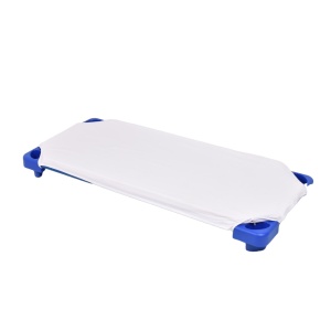Cearsaf patut gradinita stivuibil bumbac 100% culoare alba
