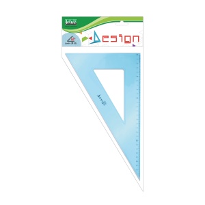 Echiera din plastic transparent – 30 cm, unghi 60°, in punga agatatoare