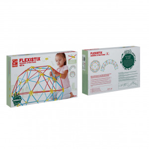 Jucarie din bambus Flexistix - Cupola Geodezica (177 piese) - Img 2