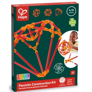 Jucarie din bambus Flexistix - Kit creativ (66 piese) - Img 5