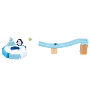 Jucarie din lemn - Marble Run Penguin Playland (112 piese) - Img 4