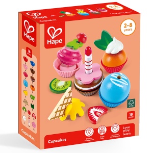 Jucarie din lemn - Prajituri cupcake (18 piese) - Img 9