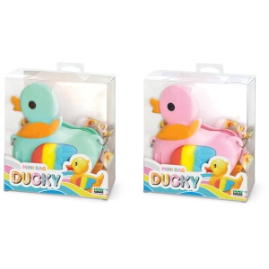 Mini geanta Ducky din silicon, cu fermoar si curea de umar reglabila - 15 x 17 x 2.5 cm (8 buc/display) - Img 4