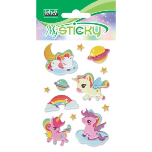 My Sticky 3D Fantasy Collection Fete, 6 modele asortate (48 pachete/display) - Img 6