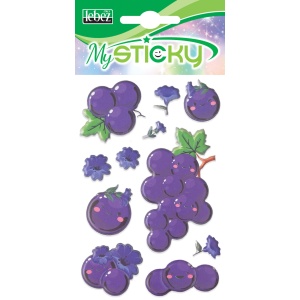 My Sticky 3D Fruit, 6 modele asortate (48 pachete/display) - Img 2