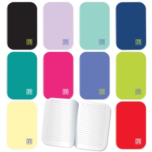 Notebook cu coperta soft touch, 80 g/m2 (9.5x15 cm)