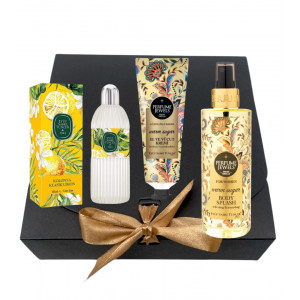 Pachet Apa de colonie cu Lamaie 200 ml, Crema de maini si corp Sugar 50 ml si Spray de corp Sugar 250 ml - Img 1