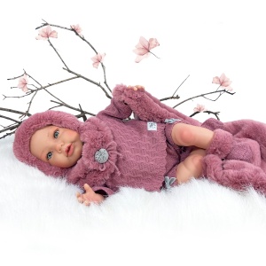 Papusa Nines D'Onil, Chloe, nou-nascut, premium, cu miros de vanilie, 1700 gr, 48 cm