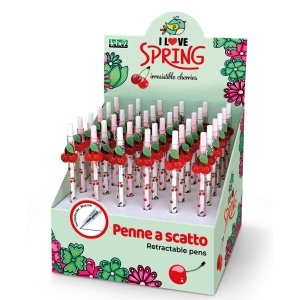 Pix cu mecanism Irresistible Cherries, 2 culori asortate (36 buc/display)