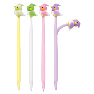 Pix flexibil Happy Birds, varf 0.7 mm, 4 culori asortate (36 buc/display) - Img 2