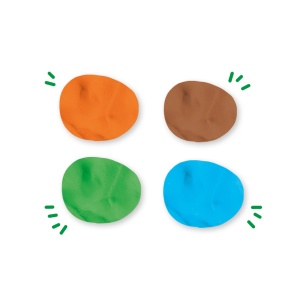 Plastilina colorata vegana pentru copii SES Nature 4 x 90 gr - Img 6